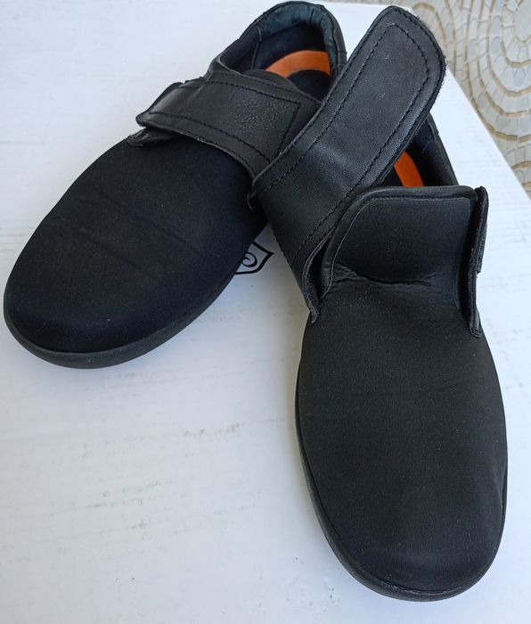 Мокасины мужские мягкие, удобные, черного цвета. Фирма TRU STYLE FLEX