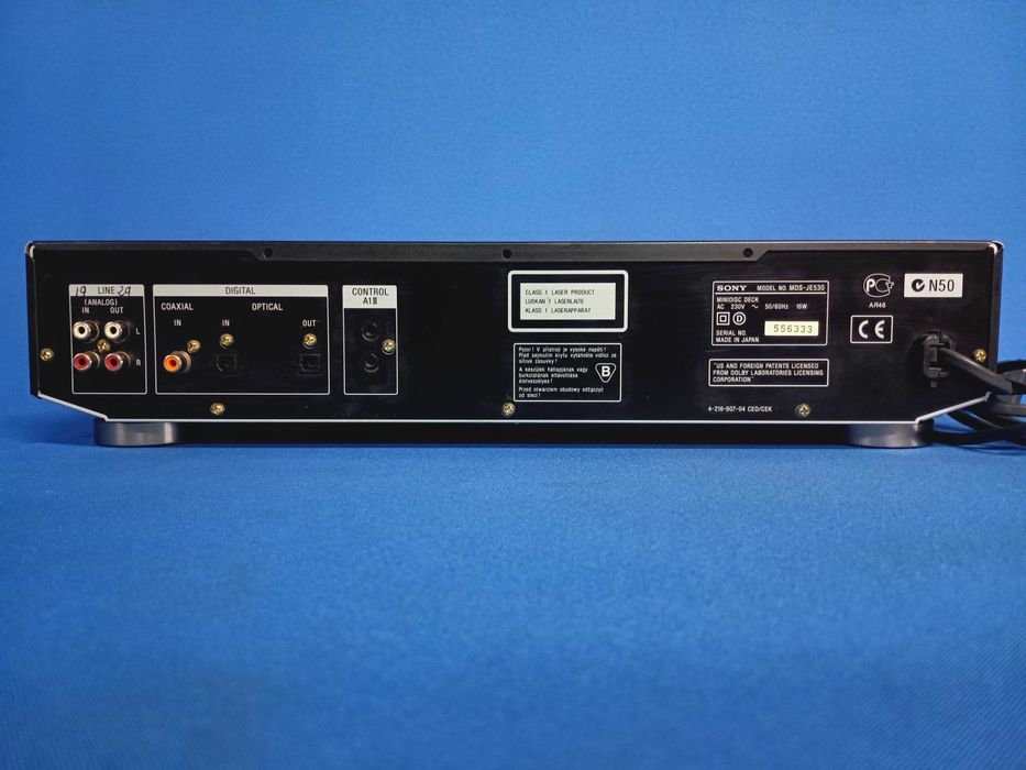 leitor/gravador minidiscs SONY MDS-JE530