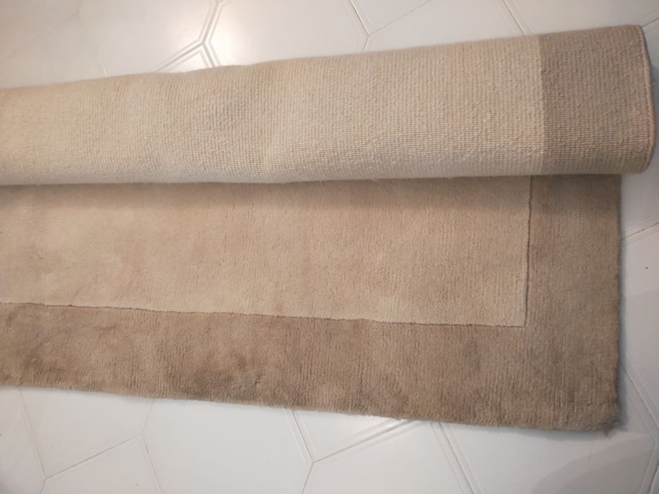 Tapete de lã creme / cru