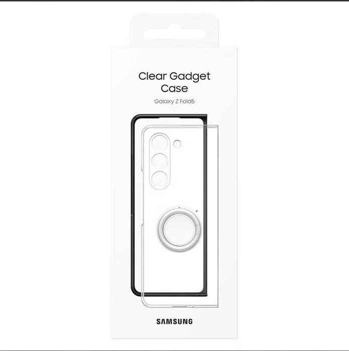 Оригинальные фирменный чехол Samsung Galaxy Z Fold 5 Clear Gadget Case