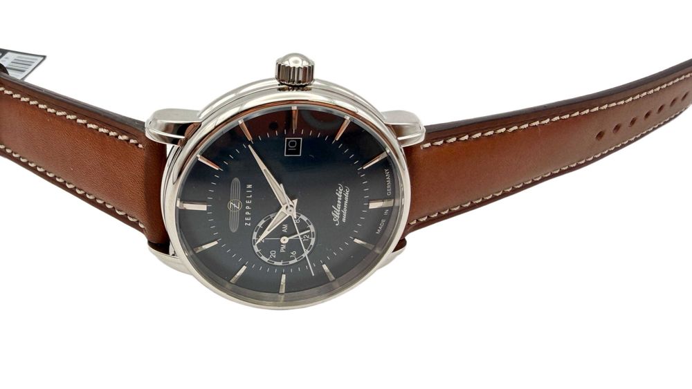Zegarek Męski Zeppelin Atlantic 8470-5 Automatic Niebieski Powystawowy Idealny