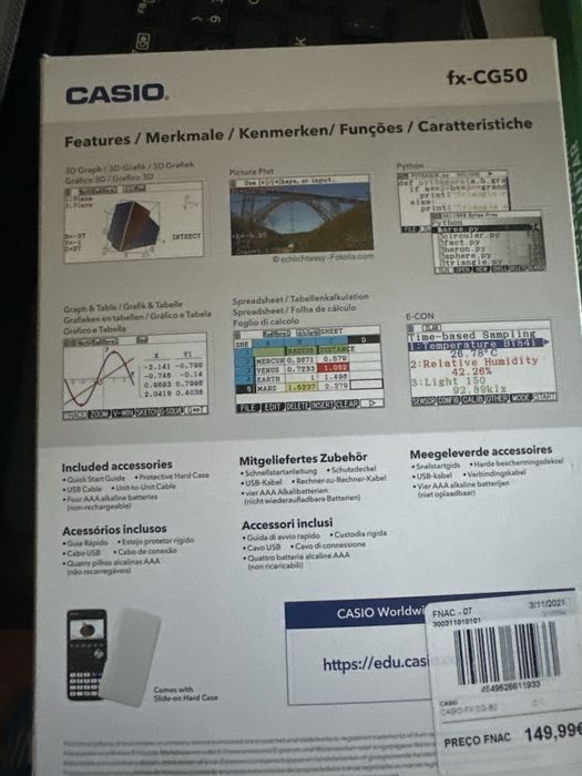 Calculadora Casio fx CG50