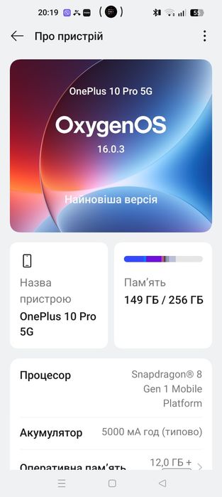 OnePlus 10 Pro 5G, 12/256