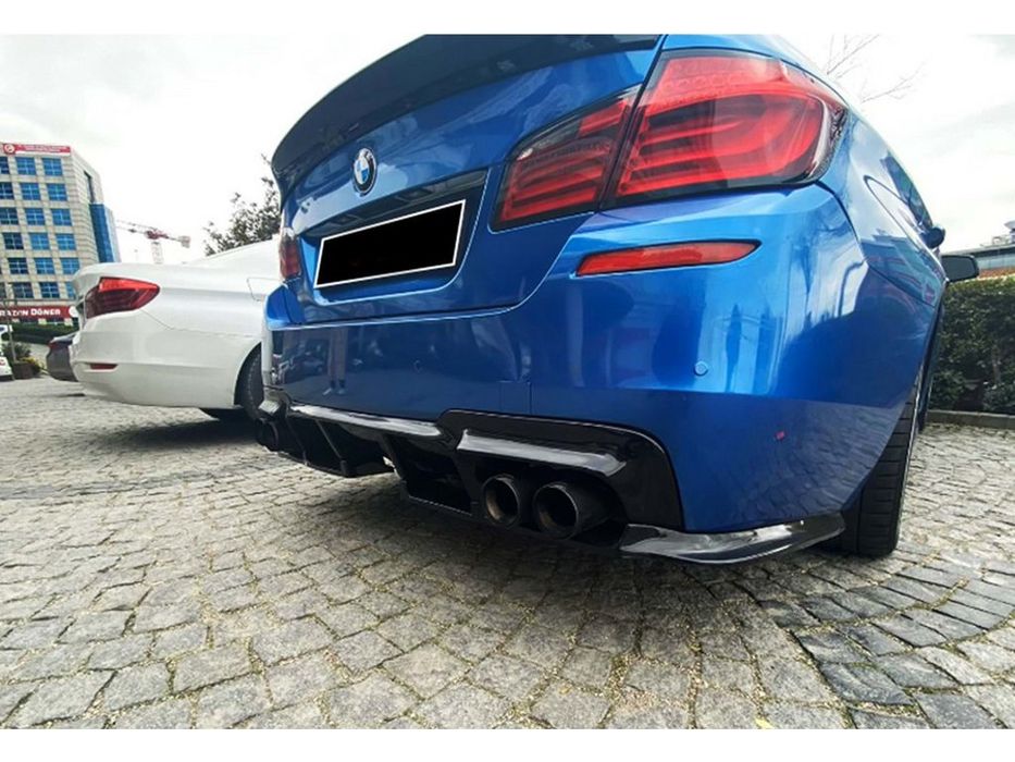BMW 5-Series F10 Задній дифузор DPT V-1 (Чорний)