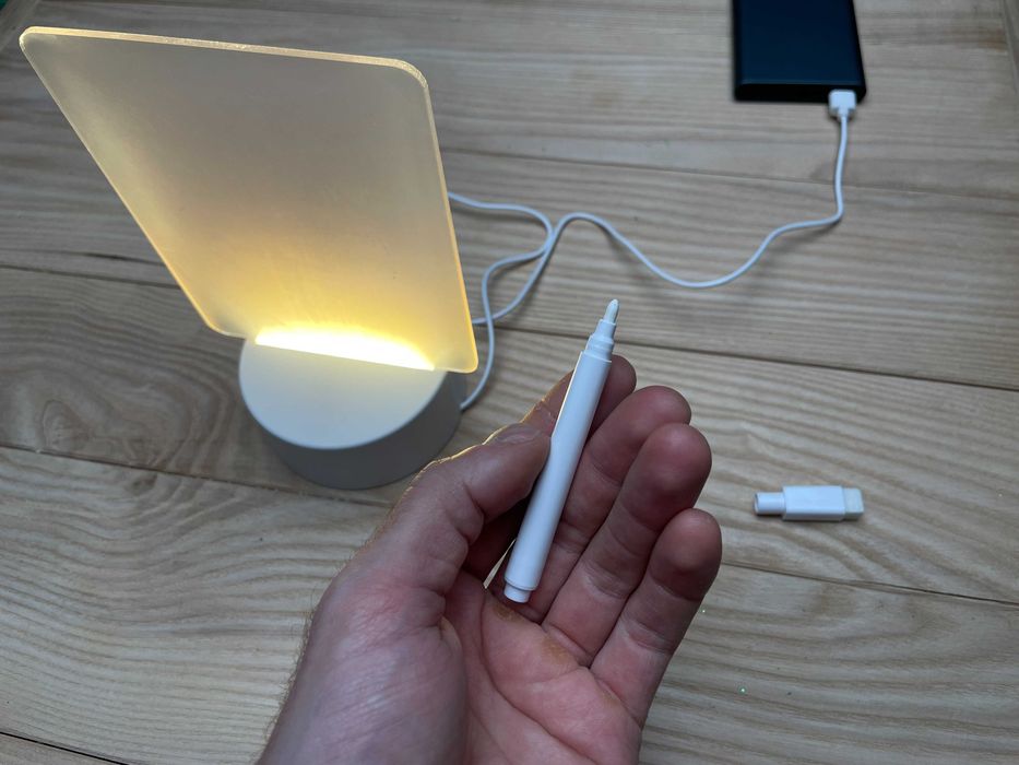 Дощечка з LED підсвіткою та ручкою для малювання
