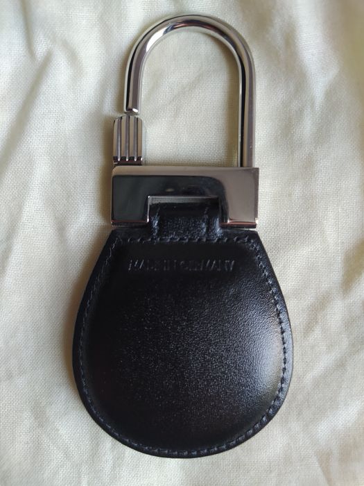 Брелок для ключей Montblanc White Star Logo из кожи с чехлом