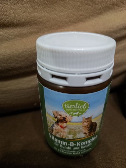 Tierlieb Vitamin B Complex – witaminy B dla psa i kota, 120 kapsułek