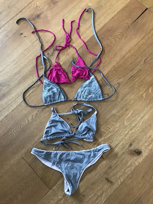 Zestaw: kostiumy kąpielowe bikini brazyliany  CALZEDONIA rozm. S