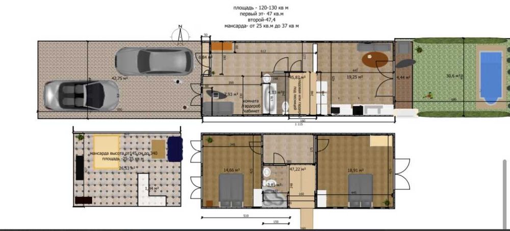 Таунхаус для жизни в Лесках. 5 мин. к морю. Рассрочка