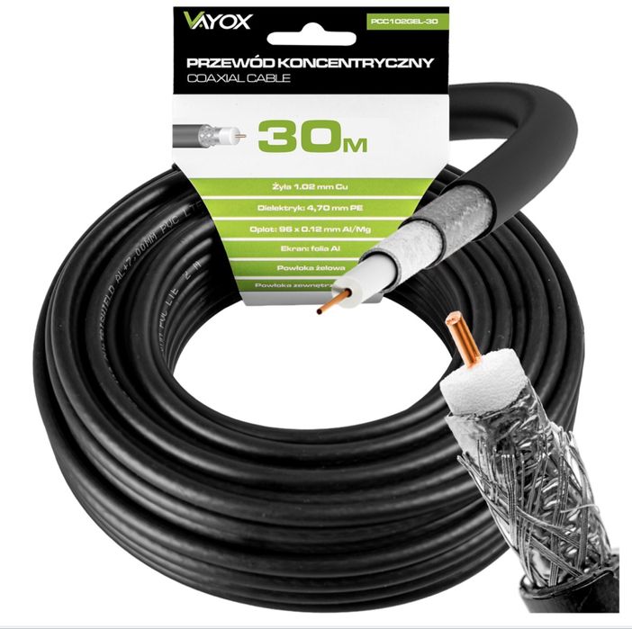 Kabel koncentratyczny ziemny żelowy 4K 120 m