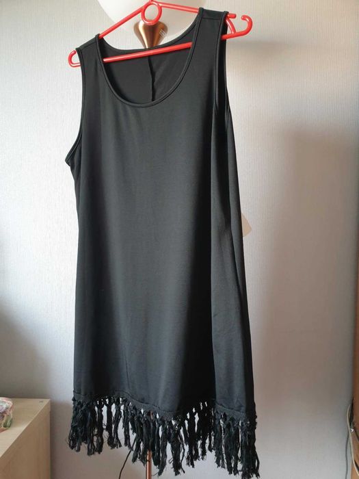 Sukienka mini z frędzlami Shein L