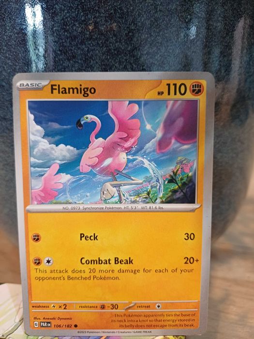 Carta Pokémon Flamigo #106