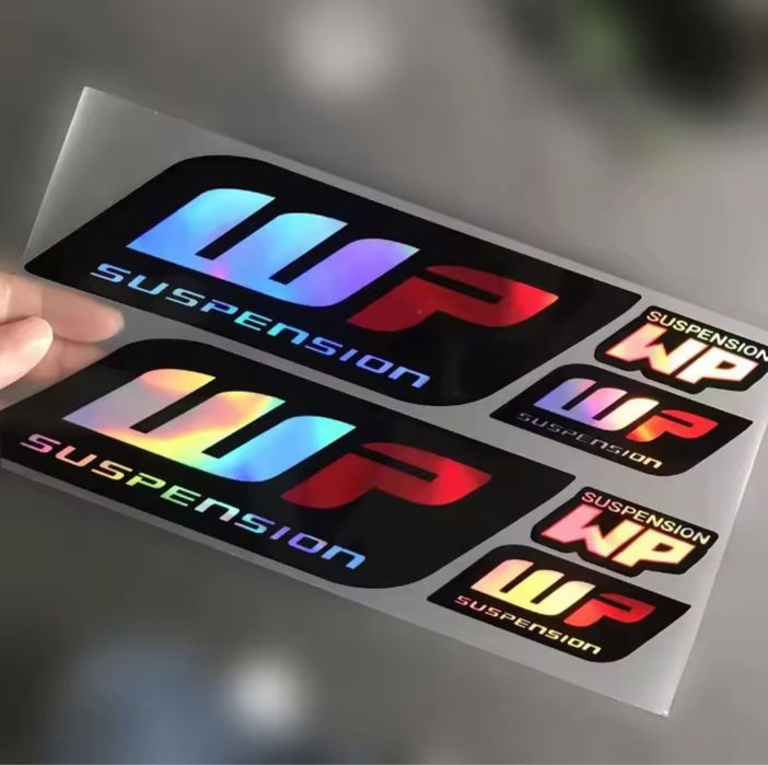 Наклейки WP на вилку мотоциклів, скутерів, ендуро, крос. WP Suspension