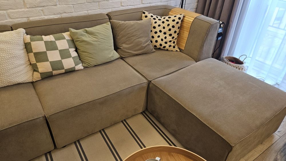 Kanapa Beliani modułowa 6 modułow 84x84x40  dowolność ustawiania