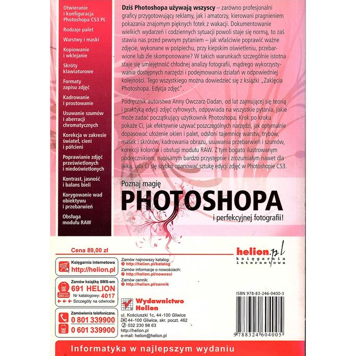 Zaklęcia Photoshopa, edycja zdjęć – Anna Owczarz-Dadan