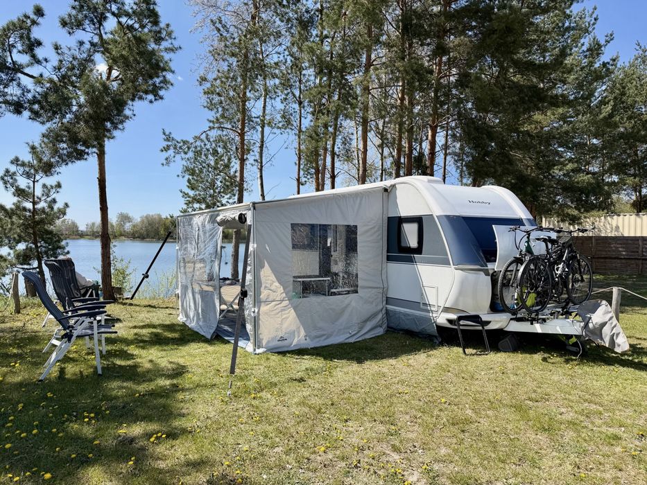 Markiza do przyczepy kempingowej + namiot - Obelink Markies 350 – kompletny zestaw markiza + ściany + sunblockery + 3 raftery