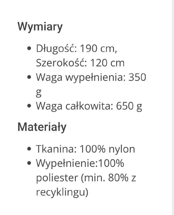 IKEA FALTMAL nakrycie śpiwór plaża ognisko piknik