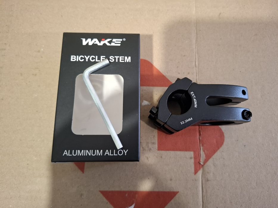 Вынос Wake алюминиевый под руль 22.2мм по центру и шток вилки 28.6мм