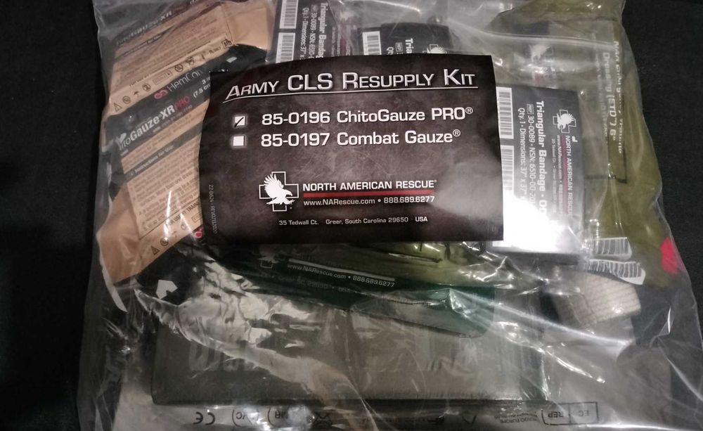 North American Rescue Army CLS ReSupply Kit – ChitoGauze PRO 85-0196