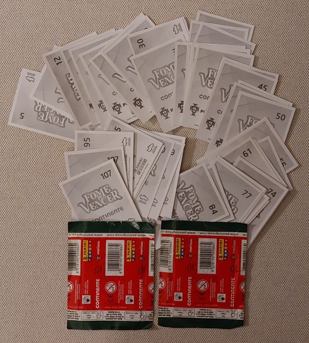 Cromos da coleção Fome de Vencer do Continente, 2021