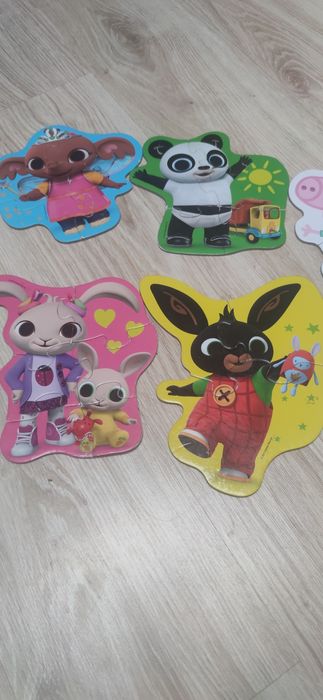 Puzzle bing, świnka peppa 12 obrazków