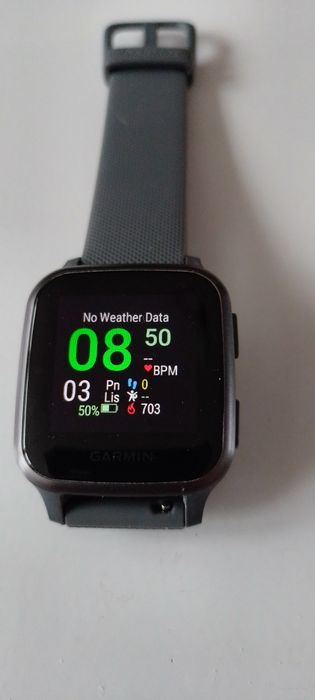 GARMIN venu sq używany , nowy orginalny pasek i przewód zasilający