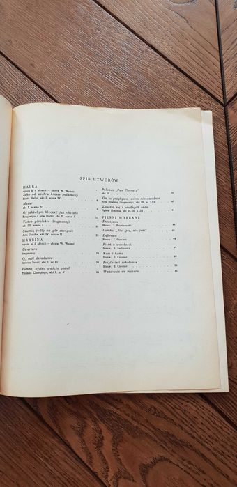 Zestaw nut rok 1962 "Melodie Stanisława Moniuszki" W. Rudziński