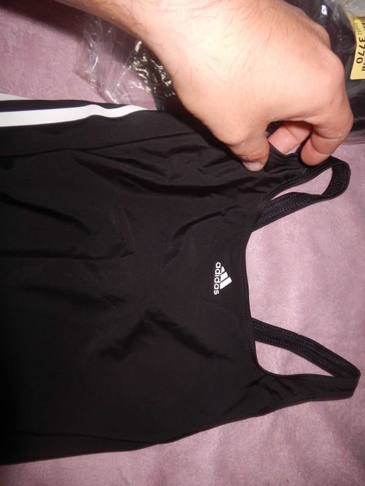 Wyprzedaż->!E0069 Adidas Jednoczęściowy kostium 36 czarny rozm.S