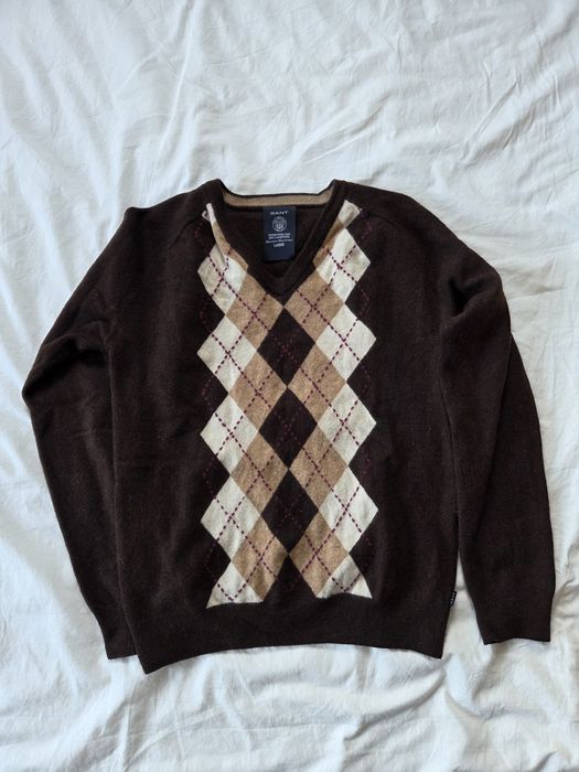 Sweter GANT brązowy