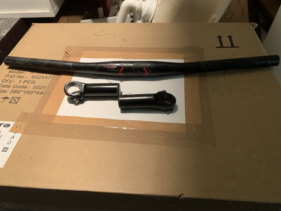 Material bicicleta btt - guiador Bontrager aluminio, avanços e mais..,