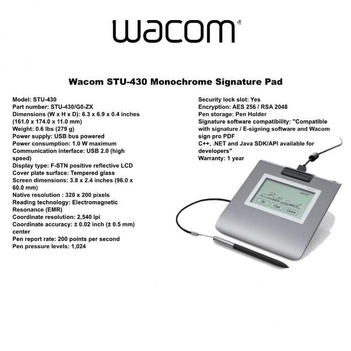 OPPORTUNITY!!! WACOM STU-43064740460723841123