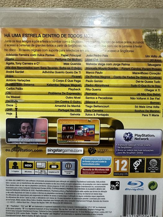 Singstar portugal hits playstation 3