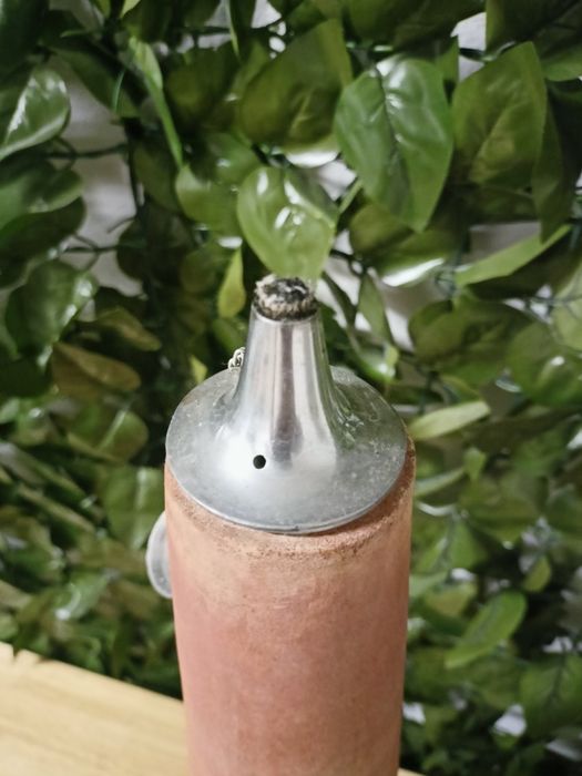 Lampa olejowa z terakoty 65cm.