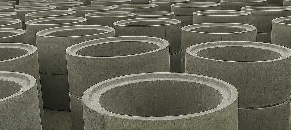 Kręgi betonowe fi 1000/500  Studnia , Producent Środa Śląska