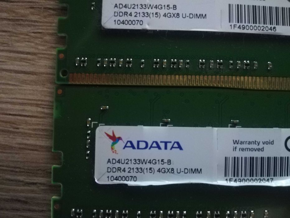 Pamięć ram 2x4 gb DDR 4