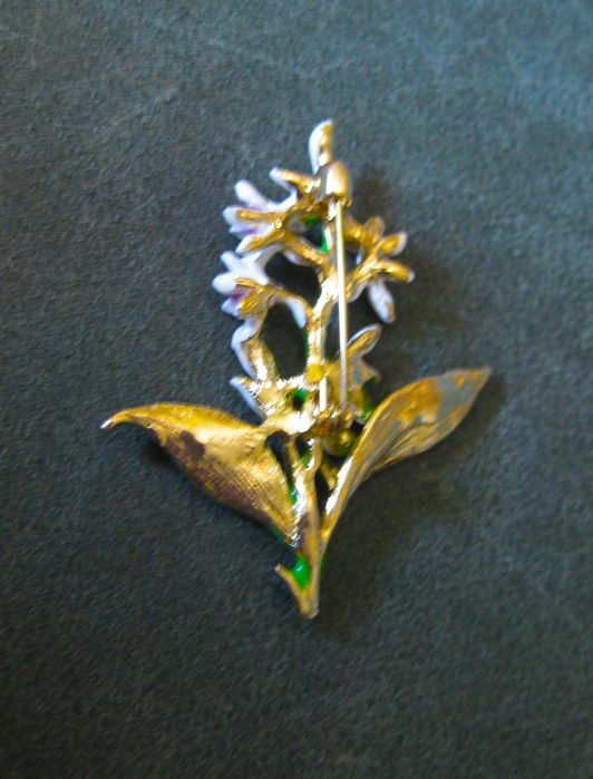 Alfinete / Broche / Pregadeira Orquidia NOVO