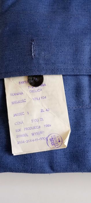fartuch warszatowy rozm. XL  (176/104)