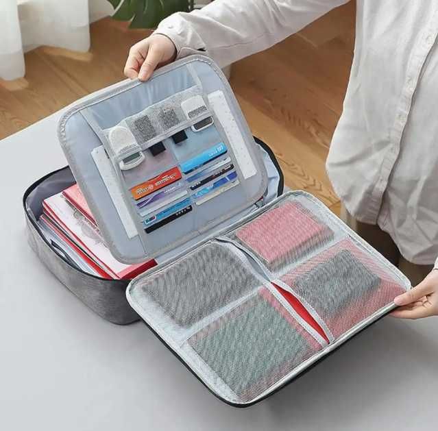 Органайзер для документів сірий Home City кодовий замок