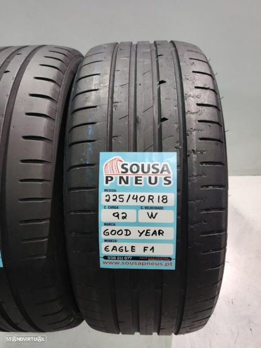 2 pneus semi novos 225-40r18 good year - oferta dos portes 120 EUROS
