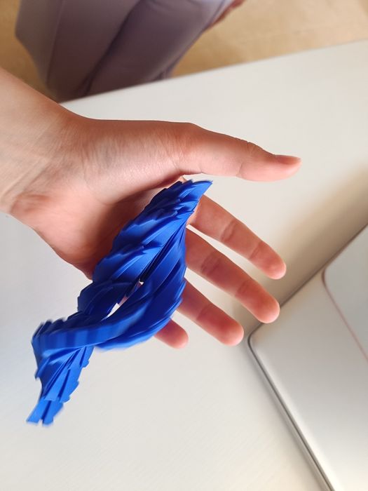 Um brinquedo anti-stress super giro, impresso numa impressora 3D.