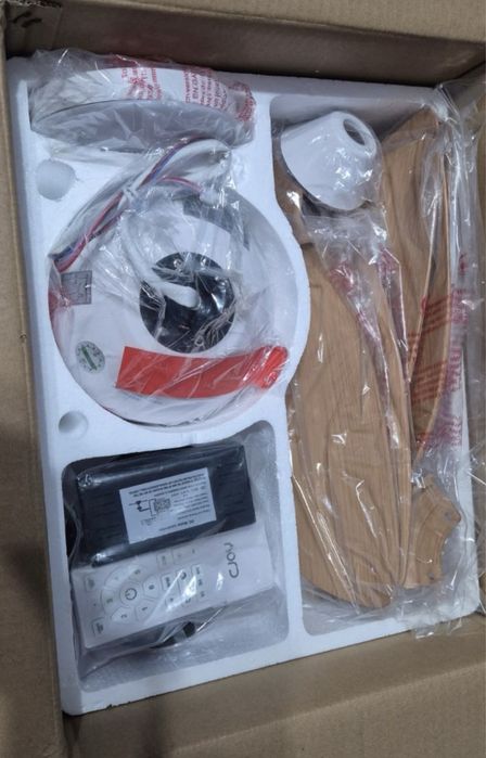 Wentylator sufitowy CJOY z oświetleniem, 30-calowy