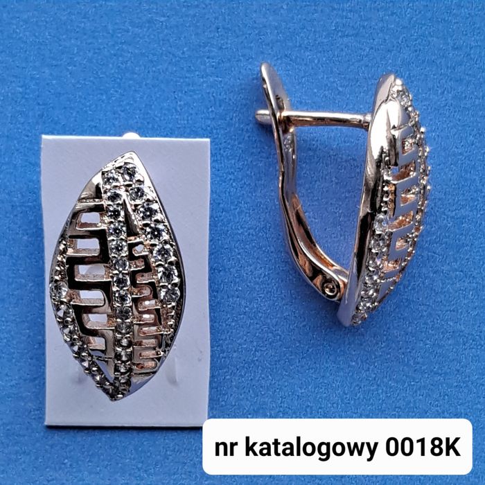 Kolczyki! Stal Chirurgiczna pokryta złotem 14 K!