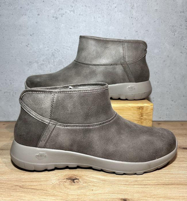 Nowe ocieplane botki Skechers Slip-Ins 40 śniegowce