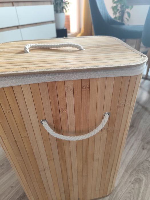 Kosz na pranie bambusowy