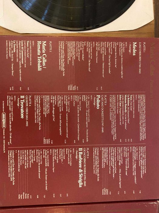 Maria Callas Portrait in Gold Vol. 1,2,3 15 Vinis  Óperas Históricas,