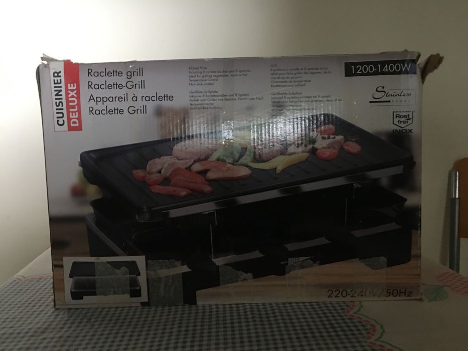 Raclette gril de cuisiner deluxe