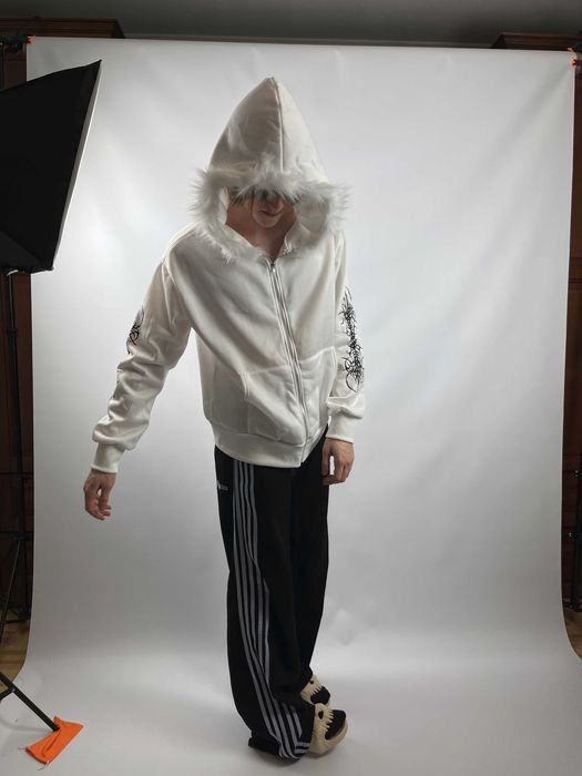 Fur Zip-Hoodie | 2 colors Opium Archive Distressed y2k oversize: 1