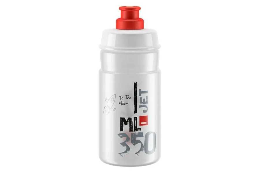 Elite Bidon Jet Clear Red Logo 350ml (422552)