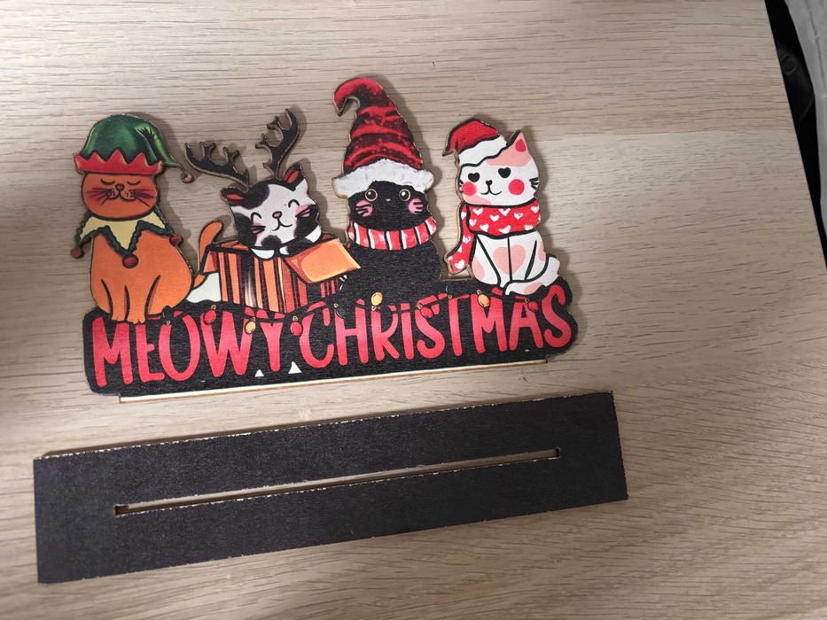 Decoração de Natal – Gatinhos Festivos “Meowy Christmas"