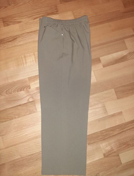 Nowe beżowe eleganckie spodnie 42 44 xl xxl materiałowe